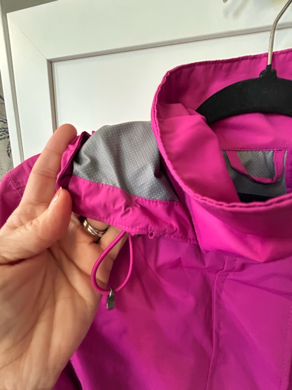 Lands' End Women's Hooded Jacket - Fuchsia - Picture 5 of 12
